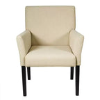 Costway Set of 2 Arm Chair Guest Chair Home Office w/ Wooden Legs