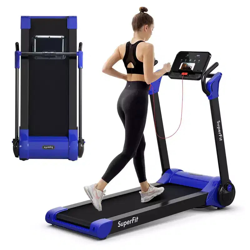 Tapis Roulant Elettrico Pieghevole Costway 2.25HP con Controllo APP e Bluetooth