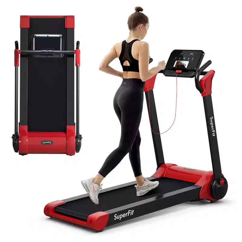 Tapis Roulant Elettrico Pieghevole Costway 2.25HP con Controllo APP e Bluetooth