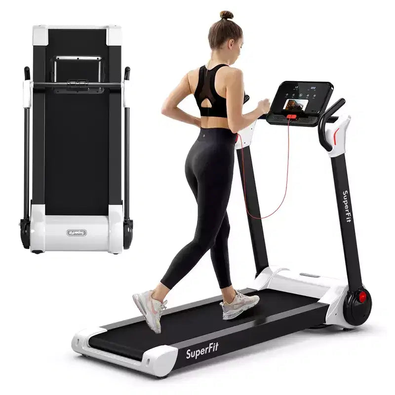 Tapis Roulant Elettrico Pieghevole Costway 2.25HP con Controllo APP e Bluetooth