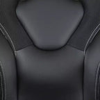 BlackArc High Back Gaming Chair with Faux Leather Upholstery, Height Adjustable Swivel Seat & Padded Flip-Up Arms