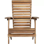 Teal Island Designs Kenneth Natural Wood Adirondack Chairs Set of 2