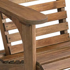 Teal Island Designs Kenneth Natural Wood Adirondack Chairs Set of 2