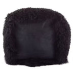 Saro Lifestyle Real Mongolian 100% Wool Lamb Fur Pouf Ottoman Square