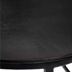Tavolino da caffè ovale Uttermost Modern Industrial Aged Black Iron Aluminum, 48 x 24, con ripiano placcato anticato per soggiorno e camera da letto