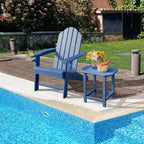 Costway 2PCS Patio Adirondack Chair Weather Resistant Garden Deck W/Cup Holder White\Black\Grey\Turquoise\Navy\Red