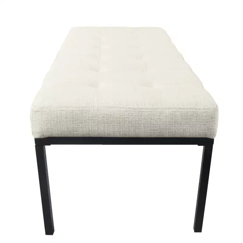 Tufted Metal Bench - HomePop