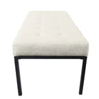 Tufted Metal Bench - HomePop
