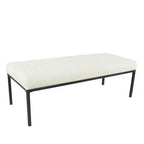 Tufted Metal Bench - HomePop