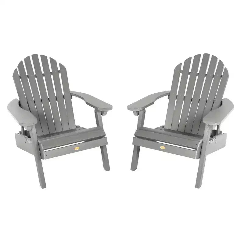 Sedie Adirondack pieghevoli e reclinabili Hamilton, confezione da 2 - highwood