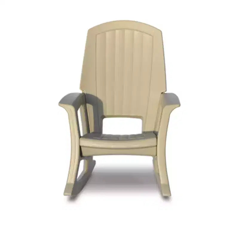 Sedia a dondolo da esterno durevole Semco Plastics SEMTPE in resina plastica riciclata extra large per patio
