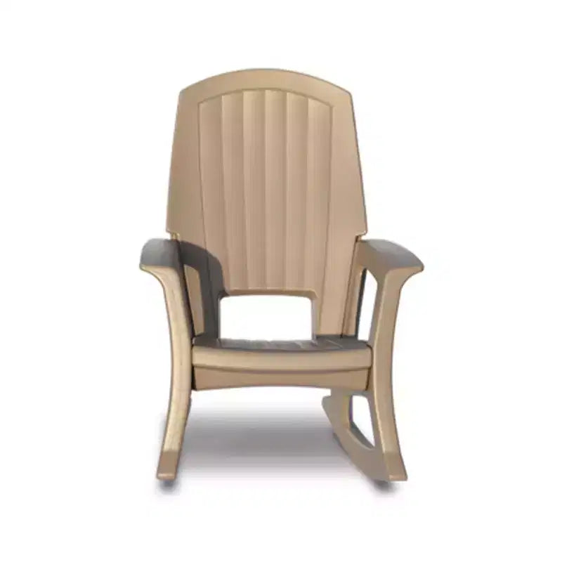 Sedia a dondolo da esterno durevole Semco Plastics SEMTPE in resina plastica riciclata extra large per patio