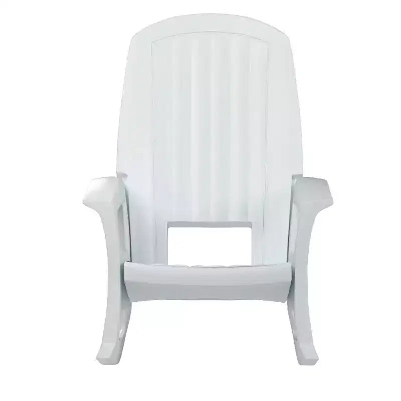 Sedia a dondolo da esterno durevole Semco Plastics SEMTPE in resina plastica riciclata extra large per patio