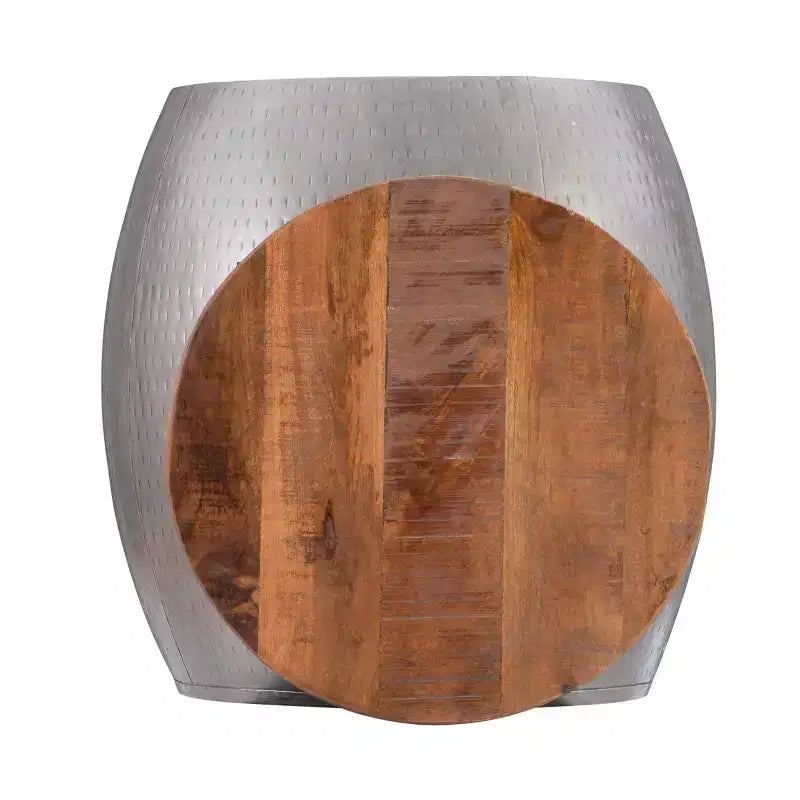 Beaton Drum Side Table with Storage - Powell Company