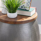 Beaton Drum Side Table with Storage - Powell Company