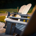 Flash Furniture Savannah All-Weather Poly Resin Wood Adirondack Rocking Chair with Rust Resistant Stainless Steel Hardware