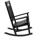 Merrick Lane Set of 2 Poly Resin Indoor/Outdoor Rocking Chairs