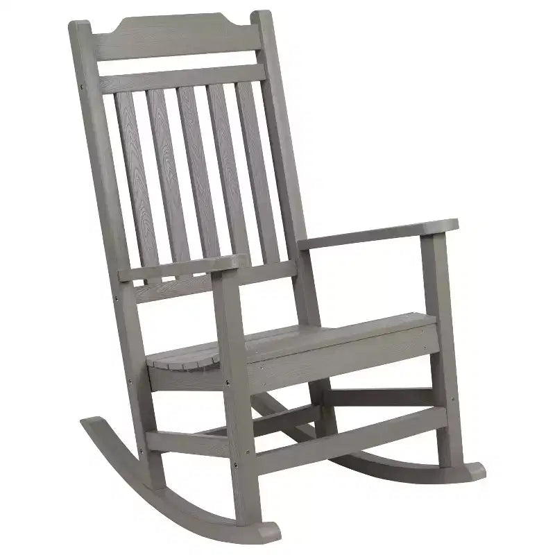 Merrick Lane Set of 2 Poly Resin Indoor/Outdoor Rocking Chairs