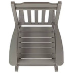 Merrick Lane Set of 2 Poly Resin Indoor/Outdoor Rocking Chairs