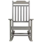 Merrick Lane Set of 2 Poly Resin Indoor/Outdoor Rocking Chairs