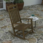 Merrick Lane Set of 2 Poly Resin Indoor/Outdoor Rocking Chairs