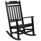 Merrick Lane Set of 2 Poly Resin Indoor/Outdoor Rocking Chairs