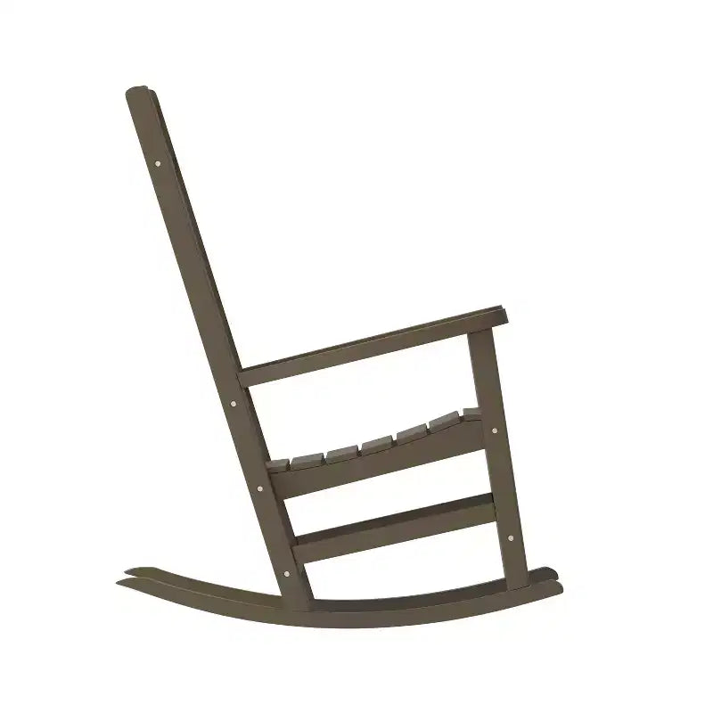 Merrick Lane Set of 2 Poly Resin Indoor/Outdoor Rocking Chairs