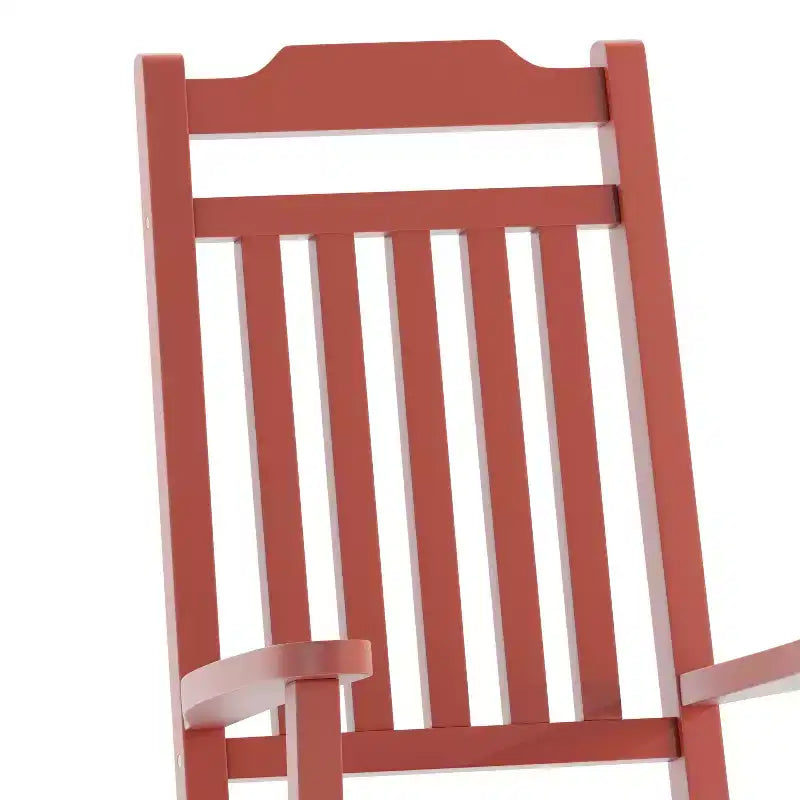 Merrick Lane Set of 2 Poly Resin Indoor/Outdoor Rocking Chairs