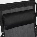 Merrick Lane Set di 2 Sedie Pieghevoli Zero Gravity Rivestite in Mesh con Cuscino Rimovibile e Vassoio Portabicchieri
