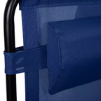 Merrick Lane Set di 2 Sedie Pieghevoli Zero Gravity Rivestite in Mesh con Cuscino Rimovibile e Vassoio Portabicchieri