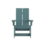 Emma and Oliver Modern All-Weather Poly Resin Adirondack Rocking Chair for Indoor/Outdoor Use