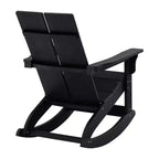 Flash Furniture Finn Sedia a Dondolo Adirondack in Legno di Poliresina con 2 Doghe, Moderna, Commerciale, per Tutte le Stagioni, con Ferramenta in Acciaio Inossidabile Antiruggine