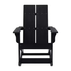 Flash Furniture Finn Sedia a Dondolo Adirondack in Legno di Poliresina con 2 Doghe, Moderna, Commerciale, per Tutte le Stagioni, con Ferramenta in Acciaio Inossidabile Antiruggine