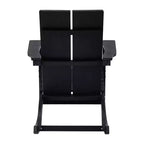 Flash Furniture Finn Moderna Poltrona a Dondolo Adirondack in Poliresina a 2 Doghe per Esterni, Grado Commerciale, con Ferramenta in Acciaio Inossidabile Antiruggine - Set da 2