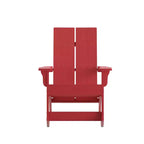 Merrick Lane Wellington UV Treated All-Weather Polyresin Adirondack Rocking Chair for Patio, Sunroom, Deck and More