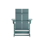 Merrick Lane Wellington UV Treated All-Weather Polyresin Adirondack Rocking Chair for Patio, Sunroom, Deck and More