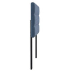 Merrick Lane Headboard with Tufted Upholstery and Powder Coated Metal Frame