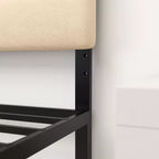 Merrick Lane Headboard with Tufted Upholstery and Powder Coated Metal Frame