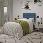 Merrick Lane Headboard with Tufted Upholstery and Powder Coated Metal Frame