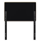 Merrick Lane Headboard with Tufted Upholstery and Powder Coated Metal Frame
