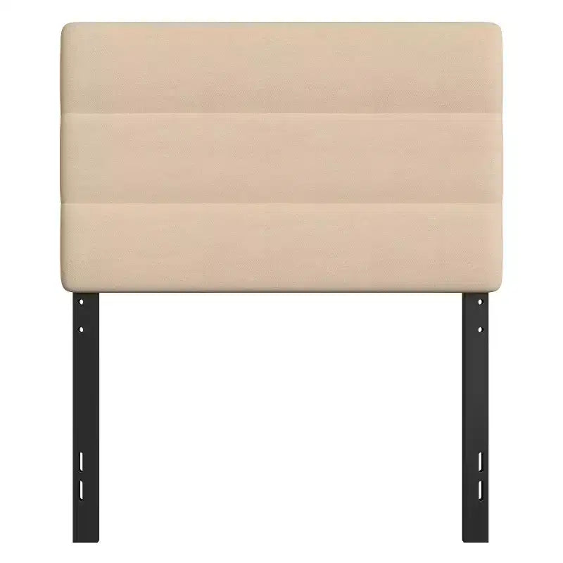 Merrick Lane Headboard with Tufted Upholstery and Powder Coated Metal Frame