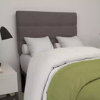 Merrick Lane Headboard with Tufted Upholstery and Powder Coated Metal Frame
