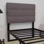 Merrick Lane Headboard with Tufted Upholstery and Powder Coated Metal Frame