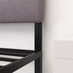 Merrick Lane Headboard with Tufted Upholstery and Powder Coated Metal Frame