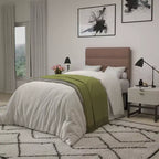 Merrick Lane Headboard with Tufted Upholstery and Powder Coated Metal Frame