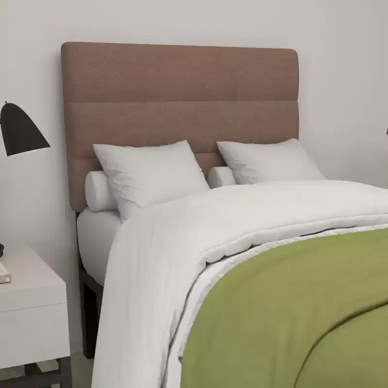 Merrick Lane Headboard with Tufted Upholstery and Powder Coated Metal Frame