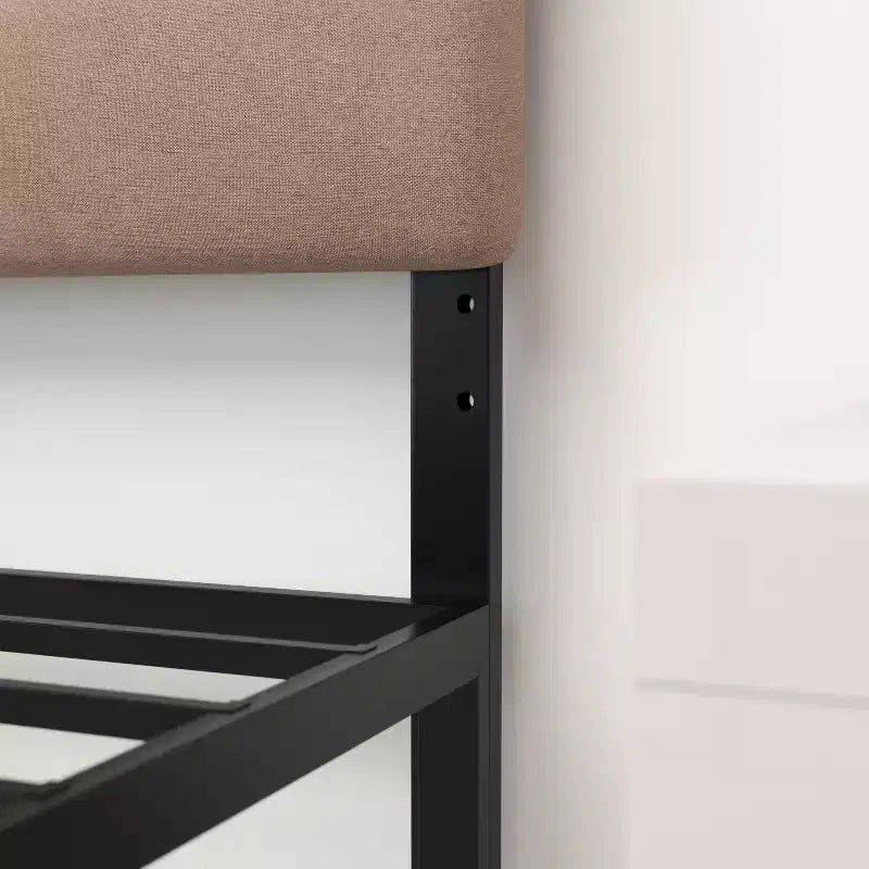 Merrick Lane Headboard with Tufted Upholstery and Powder Coated Metal Frame