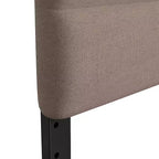 Merrick Lane Headboard with Tufted Upholstery and Powder Coated Metal Frame