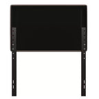 Merrick Lane Headboard with Tufted Upholstery and Powder Coated Metal Frame