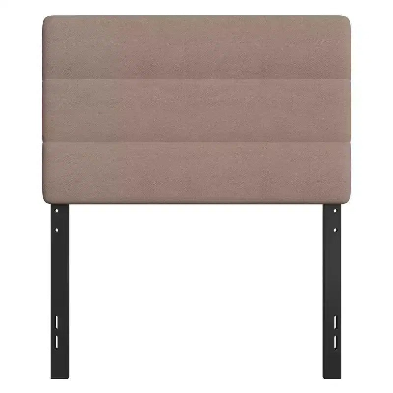 Merrick Lane Headboard with Tufted Upholstery and Powder Coated Metal Frame
